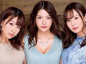 【スレンダー美女たちの乱交パーティー】 巨乳トリオが魅せるエロスの極み！ 3人の快感が絡み合う乱れ咲き！