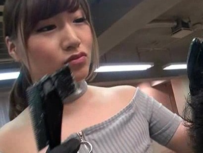 ＜美容室＞『なにするのー？』デカパイ性欲強すぎ働く美女とのエッチ